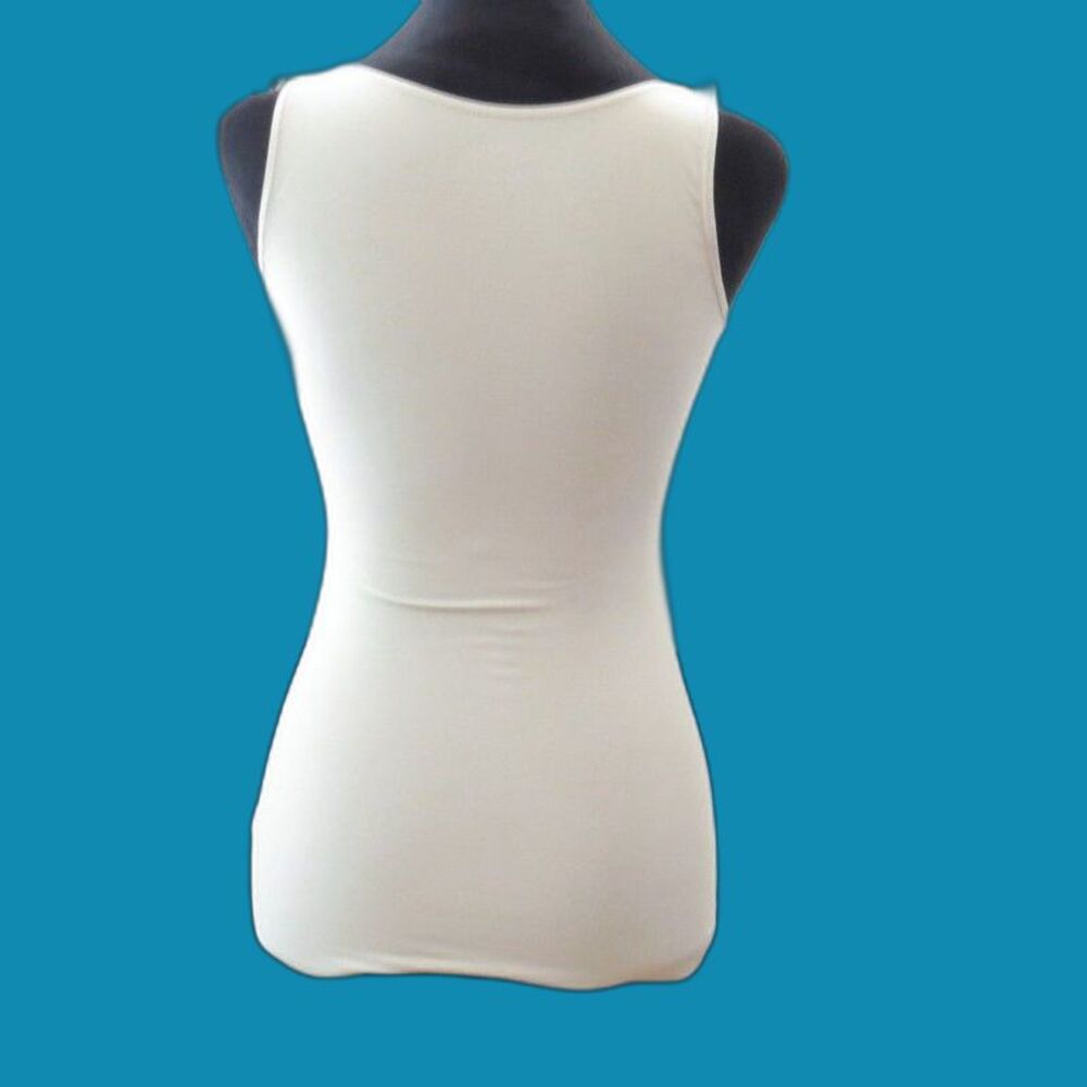 Tapemeasure  Women's Magic Shaper Tank Top Minimalist Buff S (4-6)  EUC - Picture 2 of 7